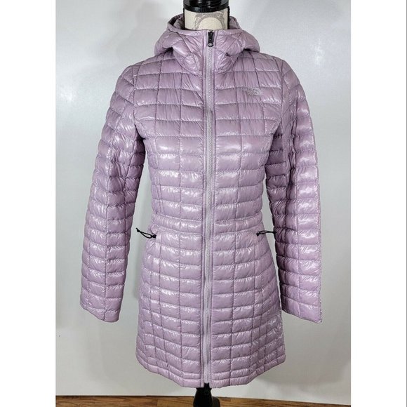 The North Face ThermoBall Eco Full Length Parka, Mauve, Women's Size XS NWOT - Picture 3 of 11
